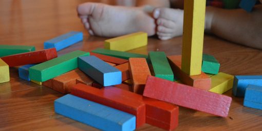 Lekblock på förskola